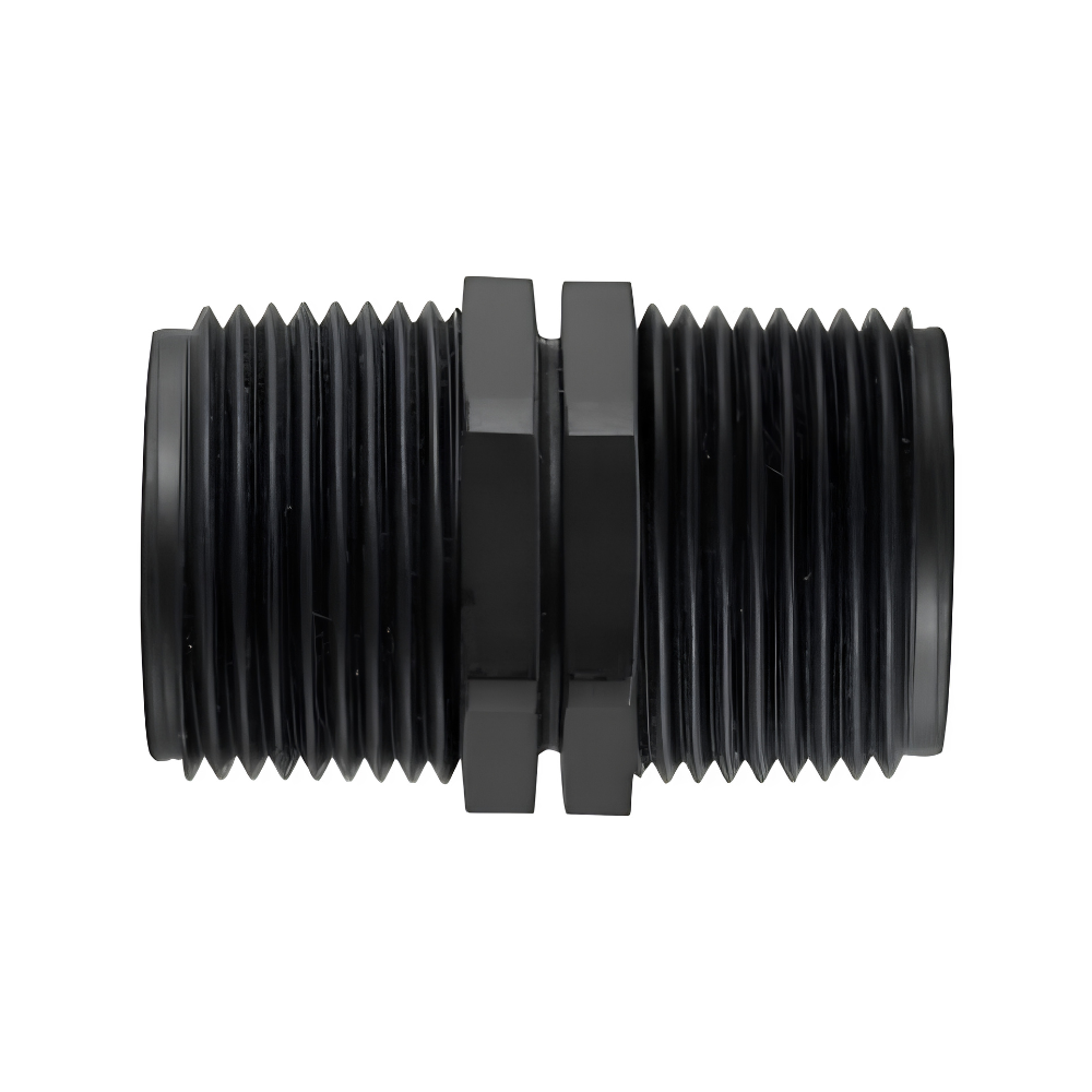 1" BSP male to male threaded nipple