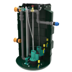 Alternative view of Harlequin 1100 Litre Effluent Pump Station - Twin Pump With High Level Alarm