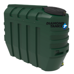 Harlequin Diamond 1230 Litre Super Slim Bunded Oil Tank