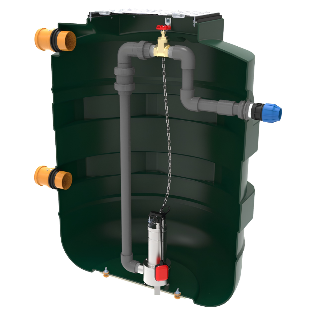 1550 Pump station - Single pump