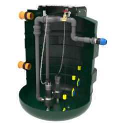 Alternative view of Harlequin 1550 Litre Effluent Pump Station - Twin Pump With High Level Alarm