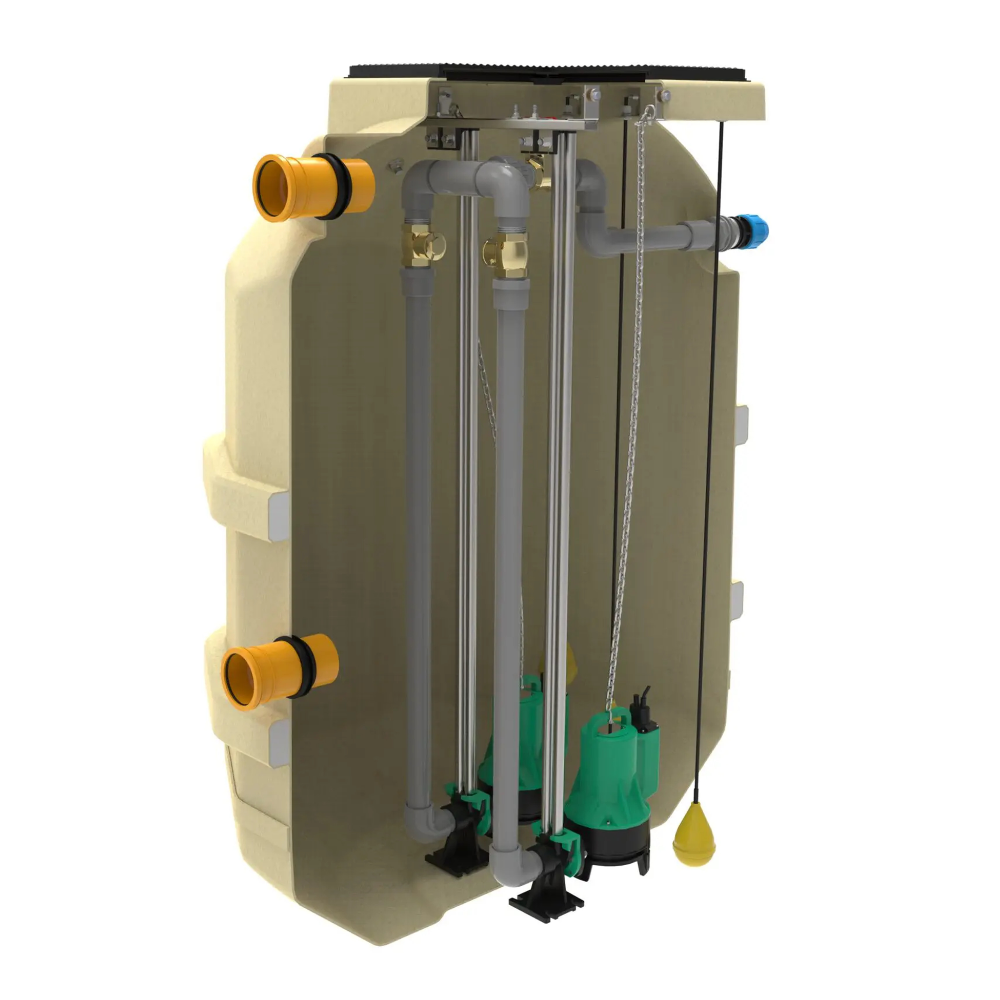 Harlequin 2700 Litre Effluent Pump Station - Single Pump - Image 2