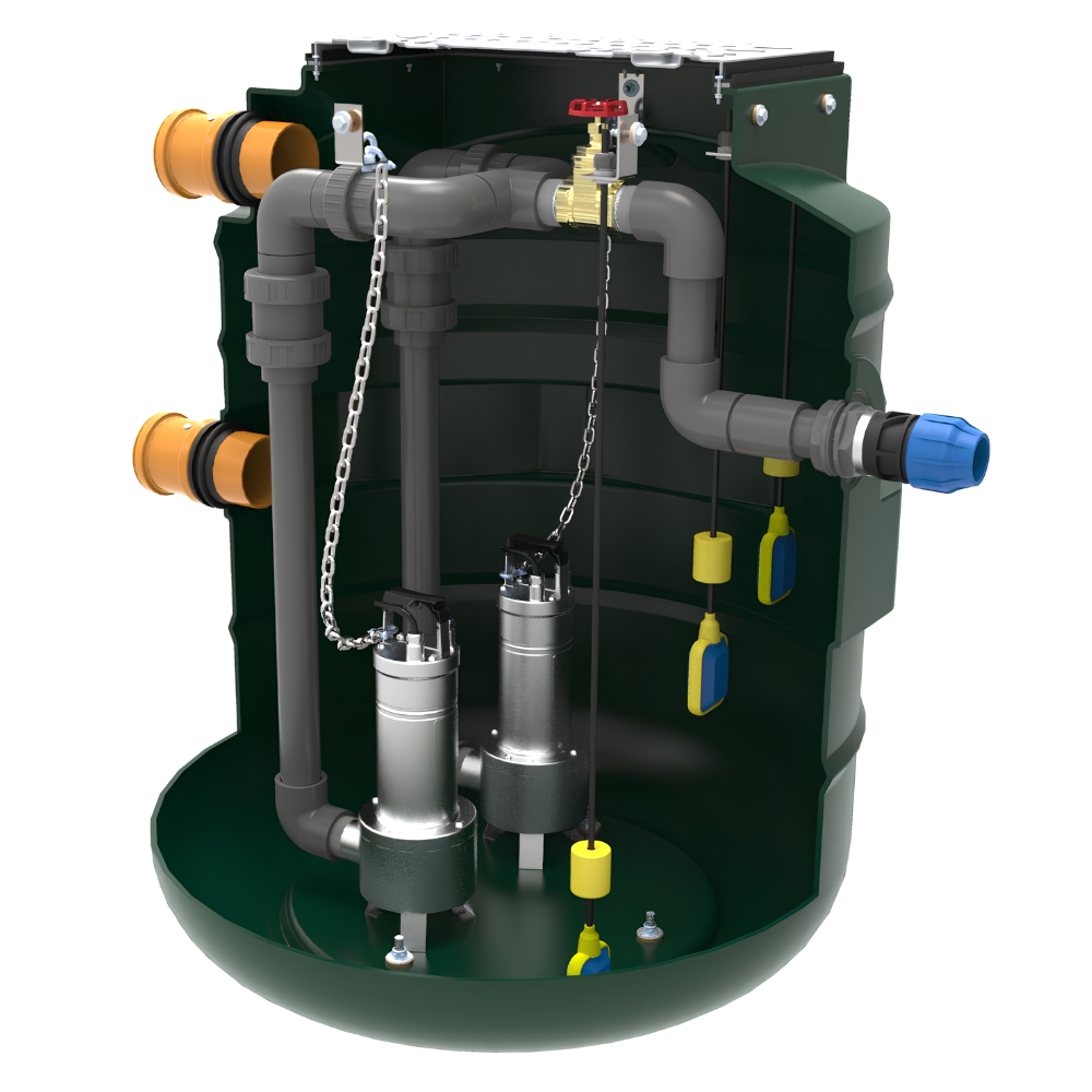 Harlequin 800 Litre Effluent Pump Station - Single Pump - Image 2