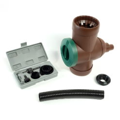 Rainwater Diverter Kit For Sealed Tanks - Brown
