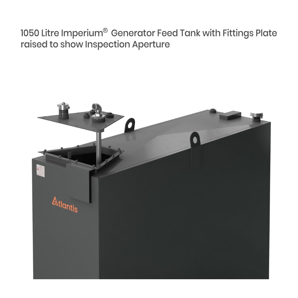 1050 Litre Steel Bunded Imperium® Generator Feed Tank - Atlantis