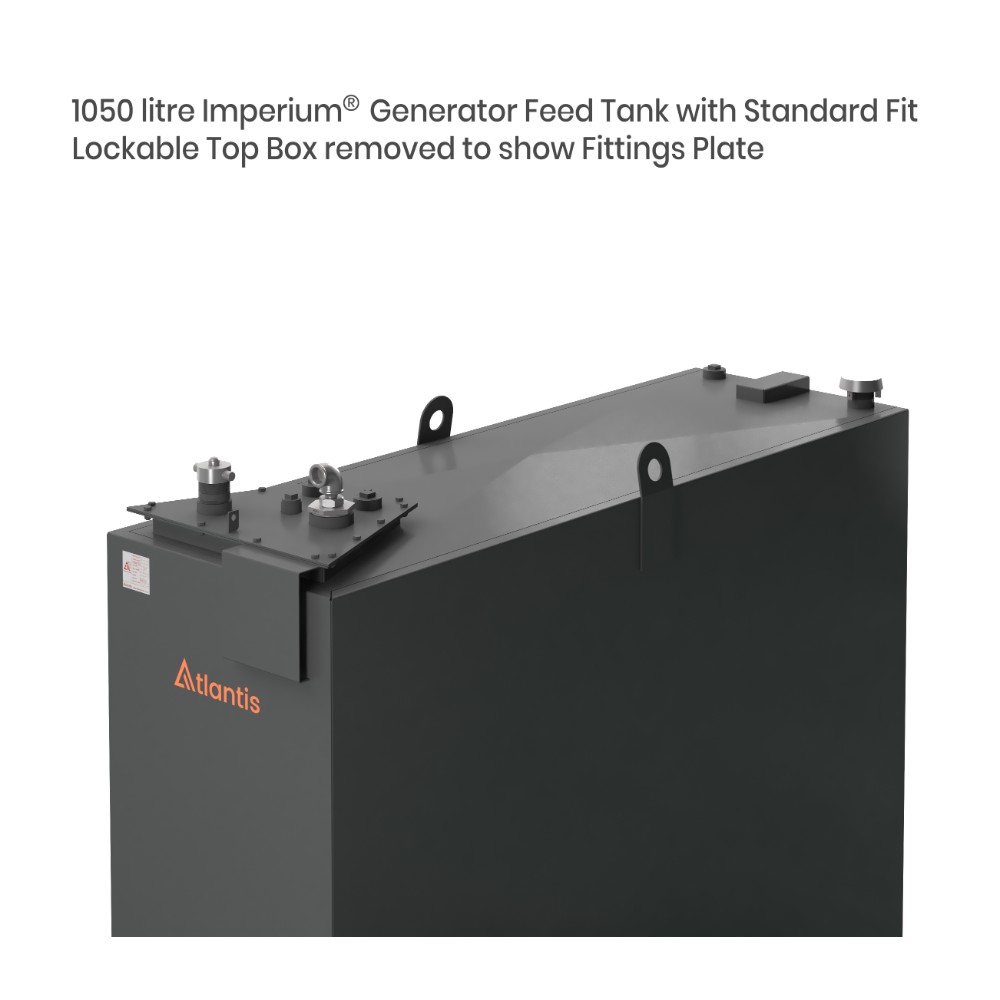 1050 Litre Steel Bunded Imperium® Generator Feed Tank - Atlantis