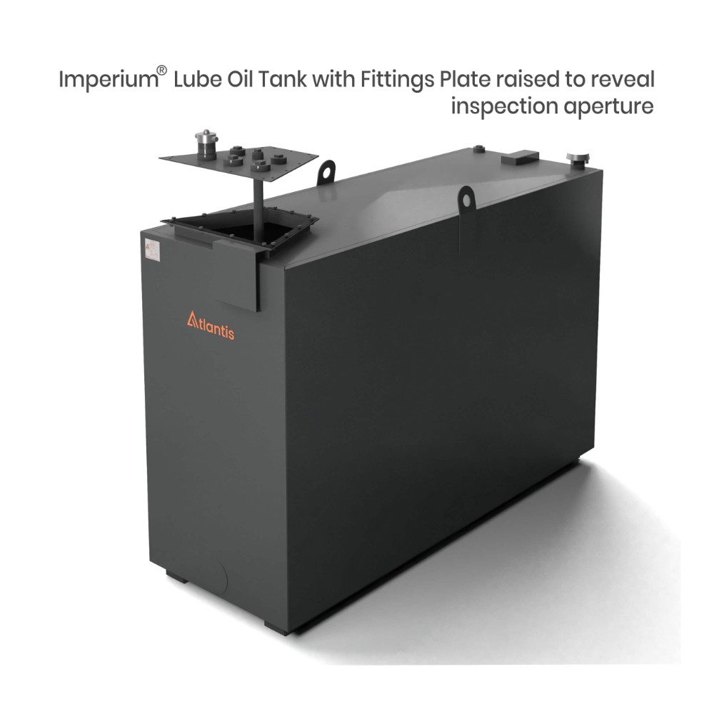 1350 Litre Steel Bunded Imperium® Lube Oil Tank - Atlantis - view 2