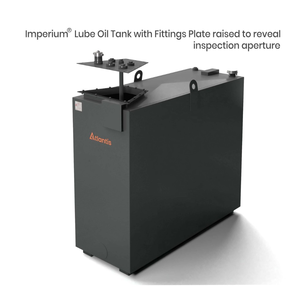 900 Litre Steel Bunded Imperium® Lube Oil Tank - Atlantis - view 2