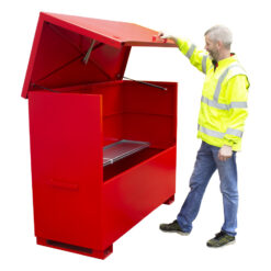 Chemstor Steel Chemical Storage Box with Shelf - Large