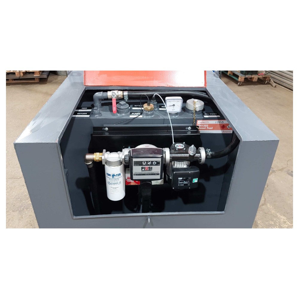 1350 Litre Steel Bunded Diesel Tank - Atlantis