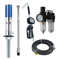 1:1 Air Operated Oil Pump and Air Regulator with 3m Hose & Digital Nozzle - Atlantis
