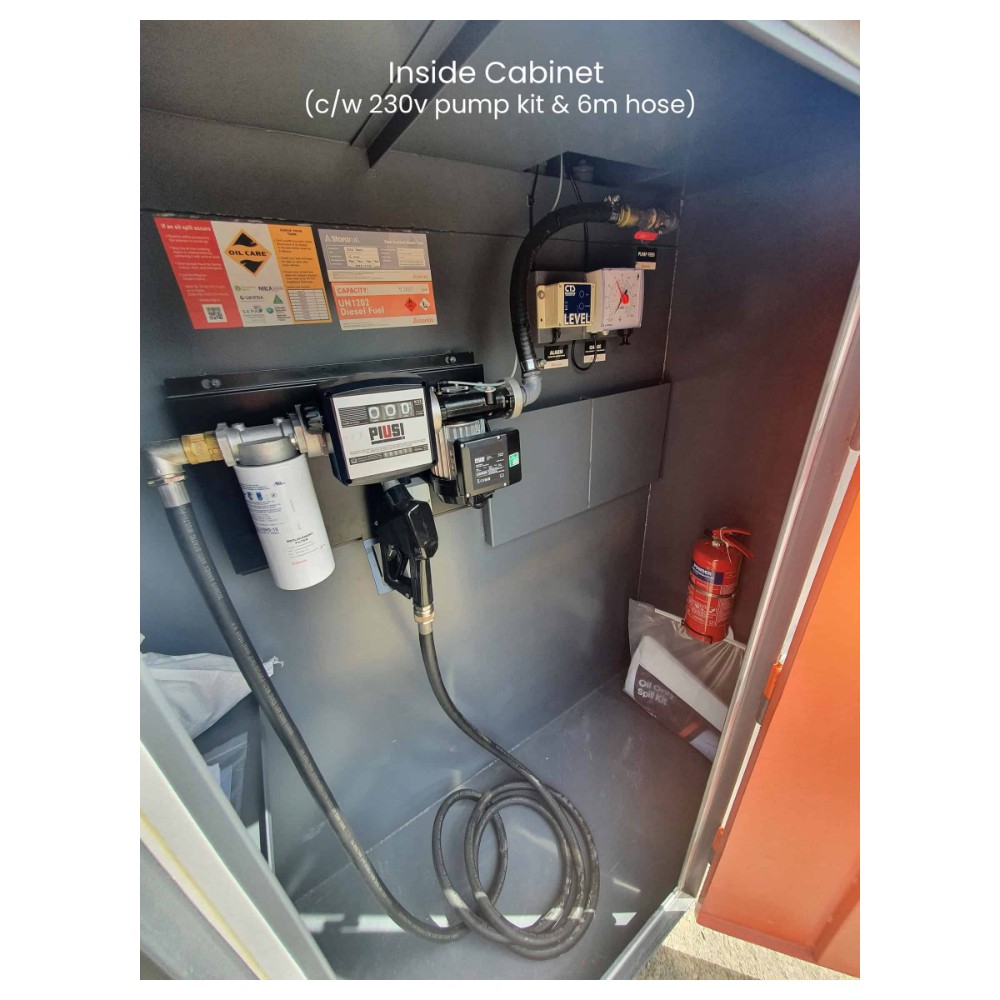 5000 Litre Steel Bunded Diesel Tank - Atlantis