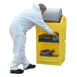 Open Fronted Dispensing Stand with Roll Holder