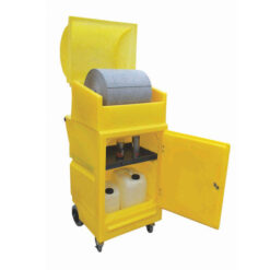 Mobile Lockable Cabinet with Roll Holder