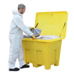 350 Litre Poly Storage Bin with Lockable Lid