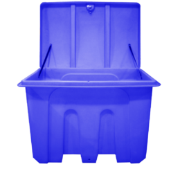 1000 Litre Poly Storage Bin with Lockable Lid - Blue