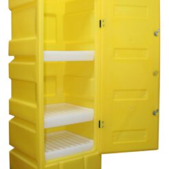 Polyethylene COSHH Cabinet - 3 Shelf, 70 Litre Sump