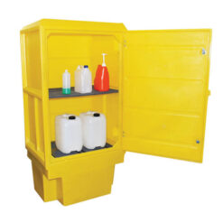 Polyethylene Storage Cabinet with Shelf - 225 Litre Sump