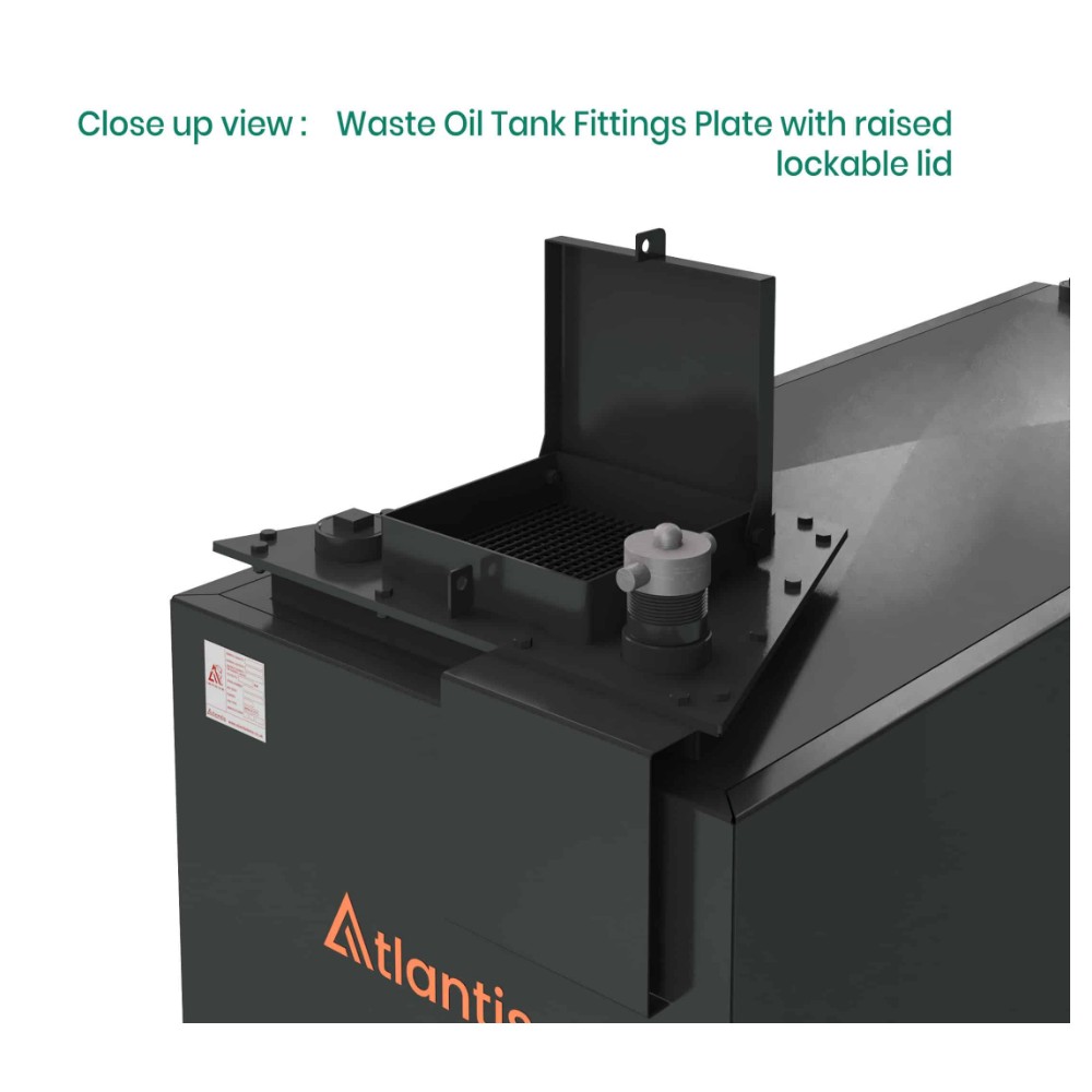 1650 Litre Steel Bunded Imperium® Waste Oil Tank