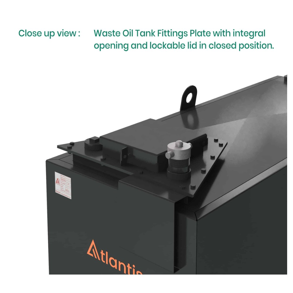 1650 Litre Steel Bunded Imperium® Waste Oil Tank