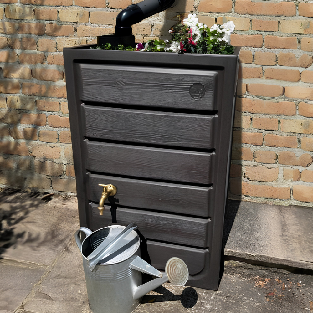 Prestige 225 Litre Wood Effect Water Butt Planter