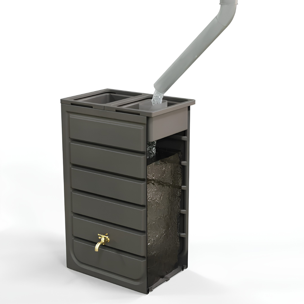 Prestige 225 Litre Wood Effect Water Butt Planter - Image 2